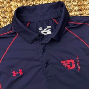 Dayton Flyers UA Under Armour Polo Shirt Heat Gear (Large)